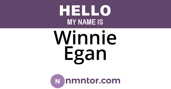 Winnie Egan