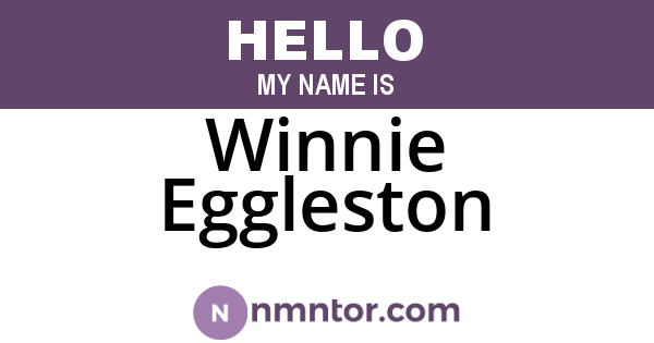 Winnie Eggleston
