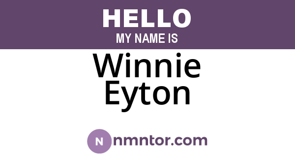 Winnie Eyton