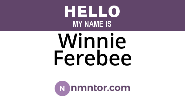 Winnie Ferebee