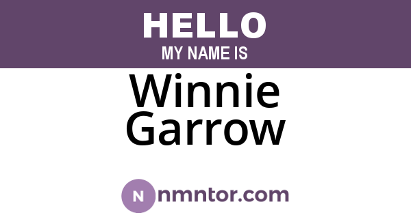 Winnie Garrow