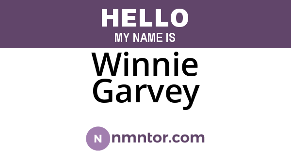 Winnie Garvey