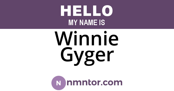 Winnie Gyger