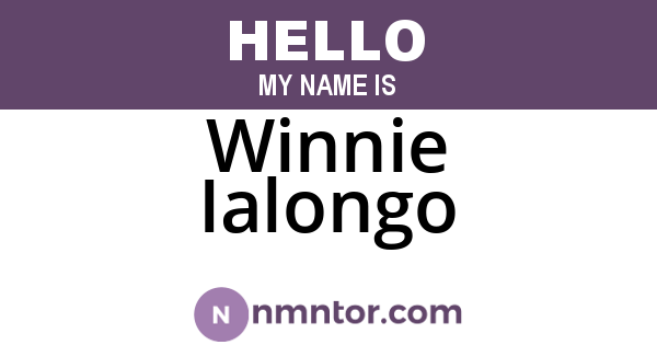 Winnie Ialongo