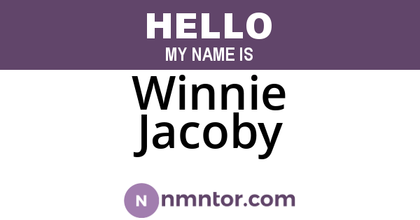 Winnie Jacoby