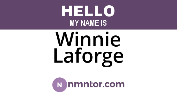 Winnie Laforge