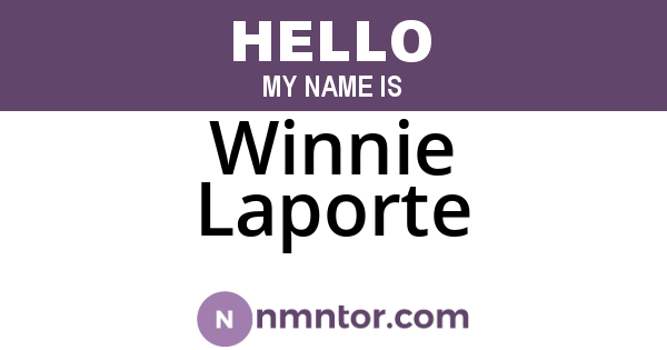 Winnie Laporte
