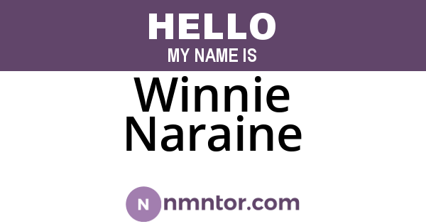 Winnie Naraine