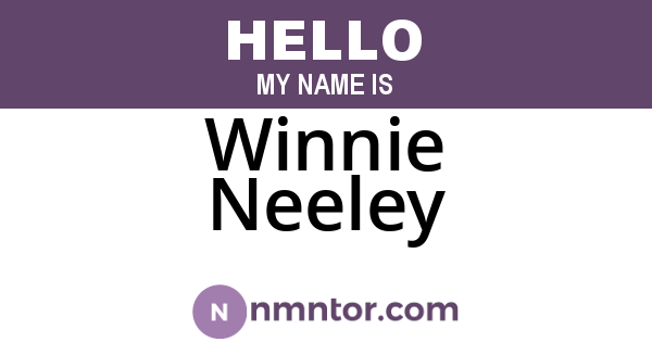 Winnie Neeley