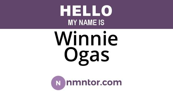 Winnie Ogas