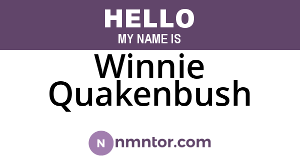 Winnie Quakenbush