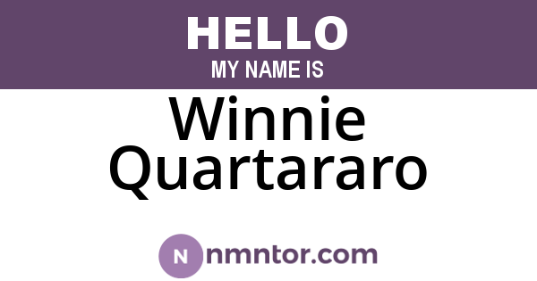 Winnie Quartararo