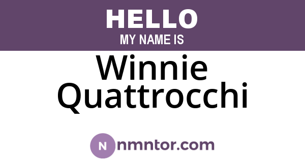 Winnie Quattrocchi