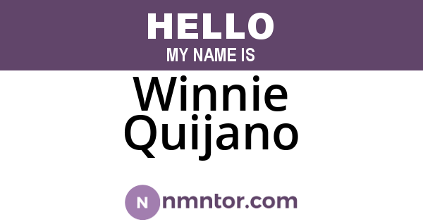 Winnie Quijano