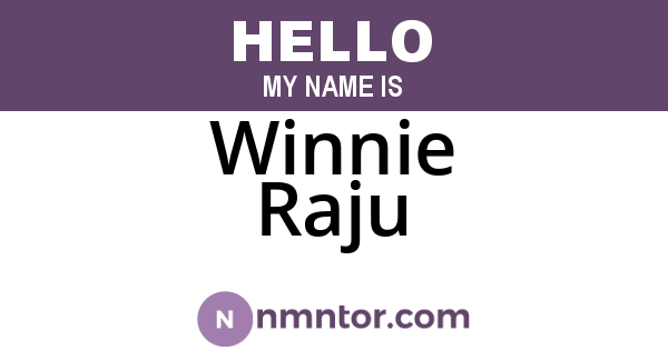 Winnie Raju