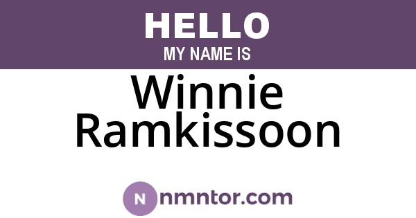 Winnie Ramkissoon