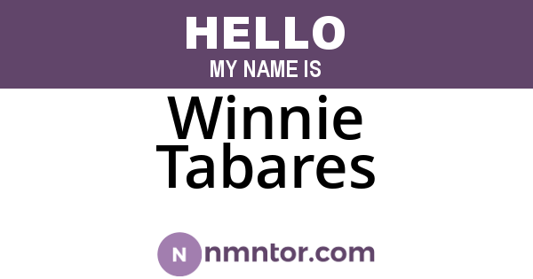 Winnie Tabares