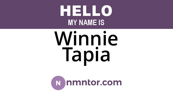 Winnie Tapia