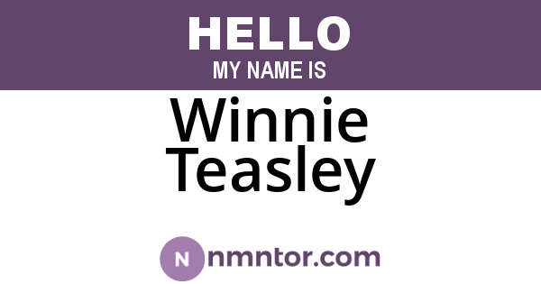 Winnie Teasley