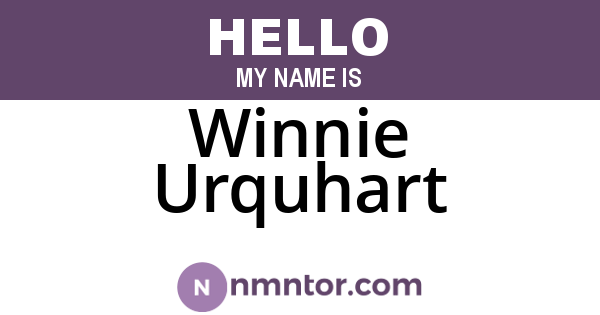 Winnie Urquhart