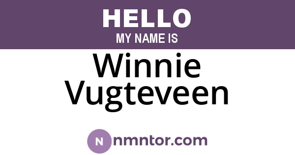 Winnie Vugteveen