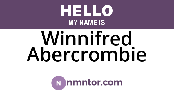 Winnifred Abercrombie