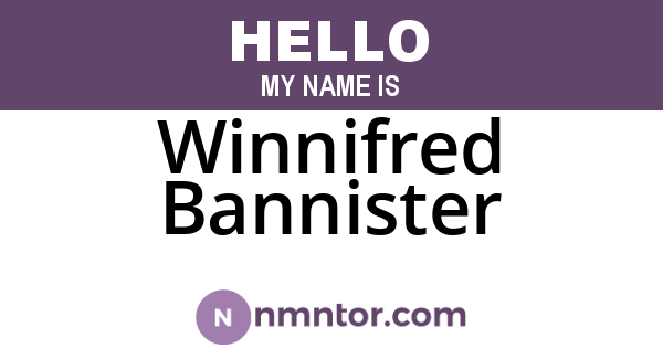 Winnifred Bannister