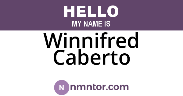 Winnifred Caberto