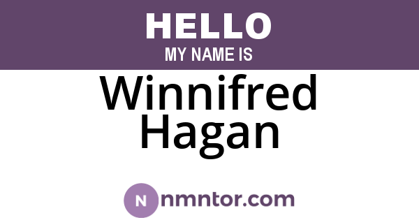 Winnifred Hagan