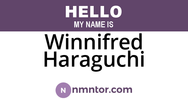 Winnifred Haraguchi