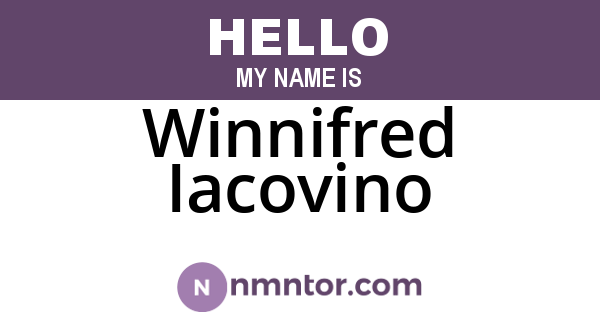 Winnifred Iacovino