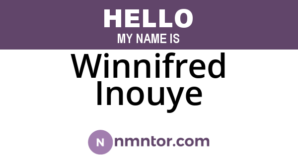 Winnifred Inouye