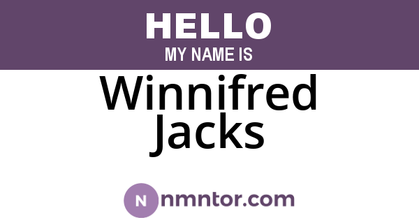 Winnifred Jacks