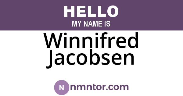 Winnifred Jacobsen