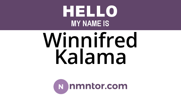 Winnifred Kalama