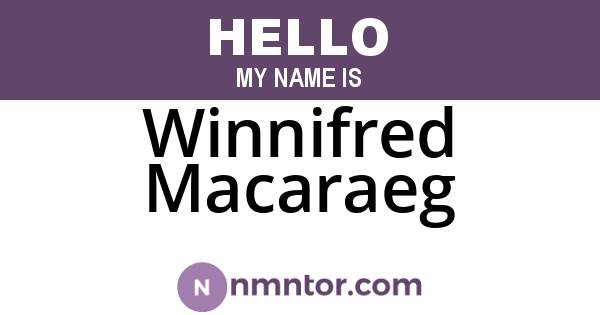 Winnifred Macaraeg