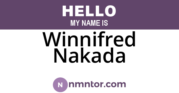 Winnifred Nakada
