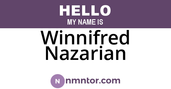 Winnifred Nazarian