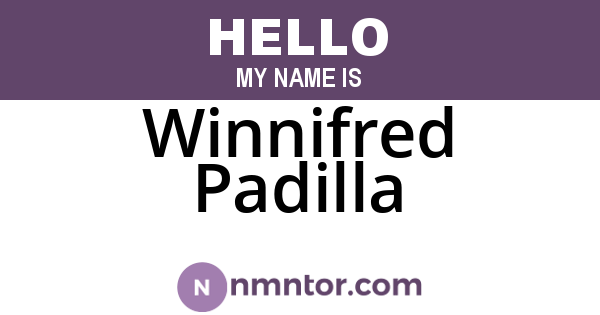 Winnifred Padilla