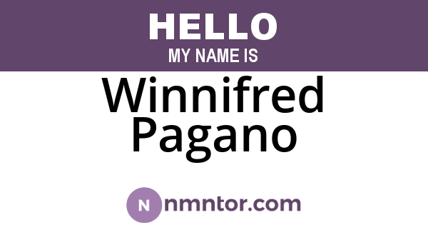 Winnifred Pagano