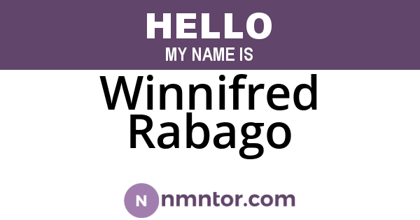 Winnifred Rabago