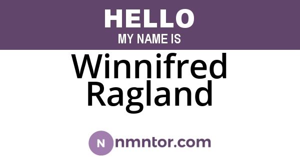 Winnifred Ragland