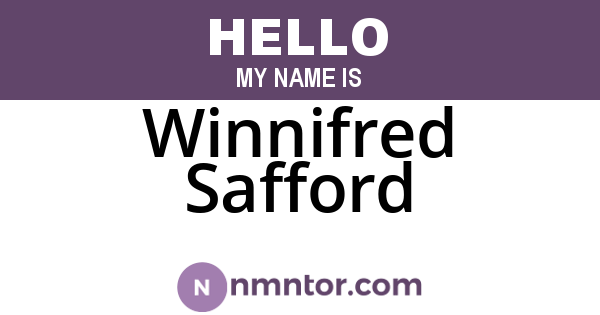 Winnifred Safford