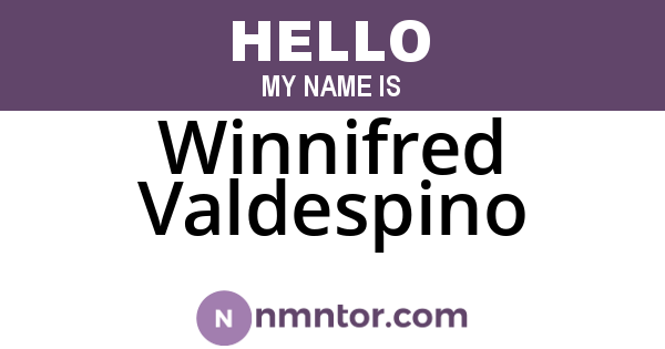 Winnifred Valdespino