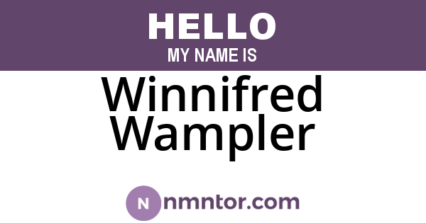 Winnifred Wampler