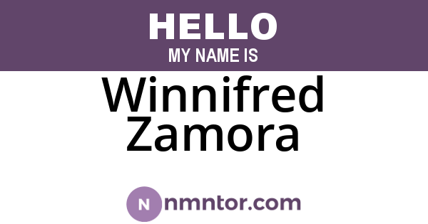 Winnifred Zamora