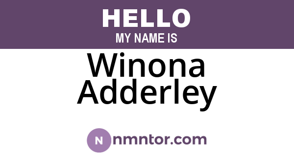Winona Adderley