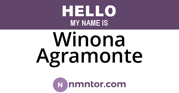 Winona Agramonte