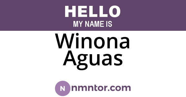 Winona Aguas