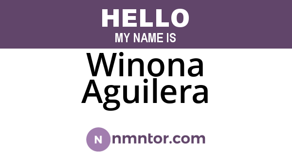 Winona Aguilera